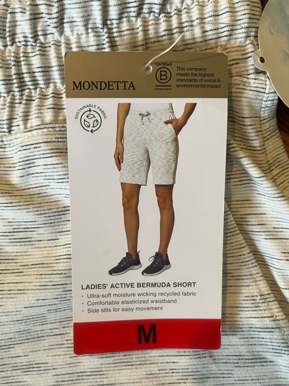 Mondetta Ladies Active Bermuda Short. Size medium. New with tags. - Picture 6 of 13